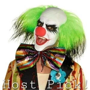 NWT Freakshow Bloody Bow Tie Oversized Clown Costume Prop Rainbow Killer Circus